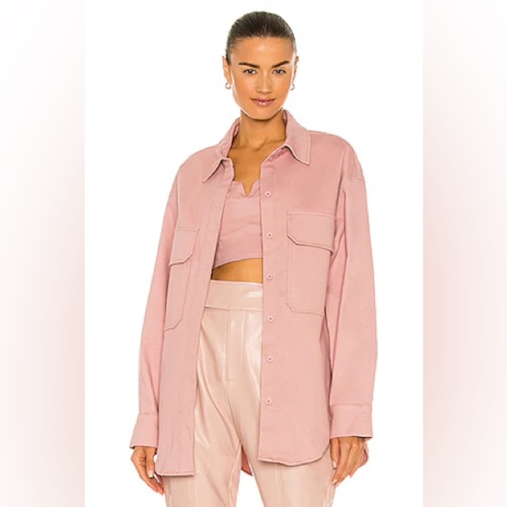NICHOLAS Calista Shacket In Rose